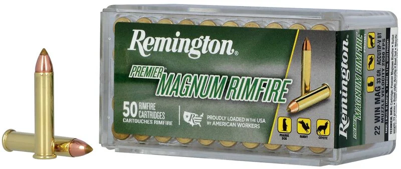 Remington Premier Magnum Rimfire .22 Win. Mag. 50GR Accutip-V 50 Patronen
