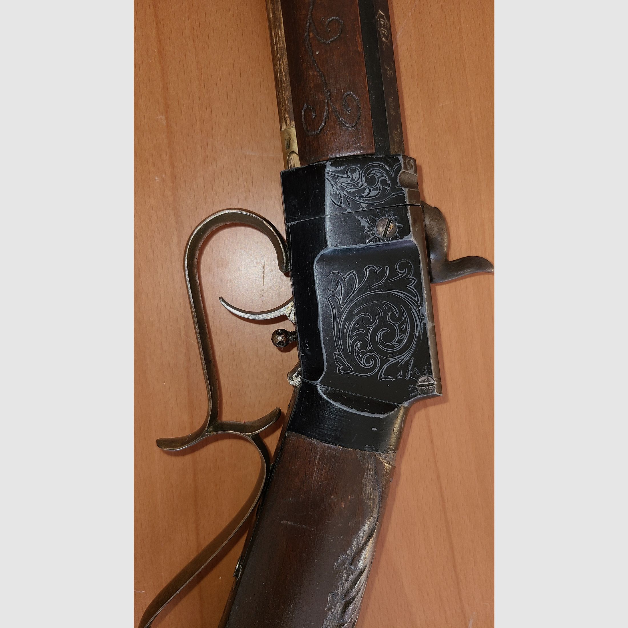 CARGADOR DELANTERO RIFLE / cal. 45 / PÓLVORA NEGRA / 6B / MADERA / B13102 / DEFECTUOSO