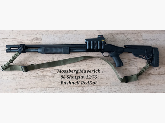 Mossberg Maverick 88 in 12/76 / AR15 Schaft