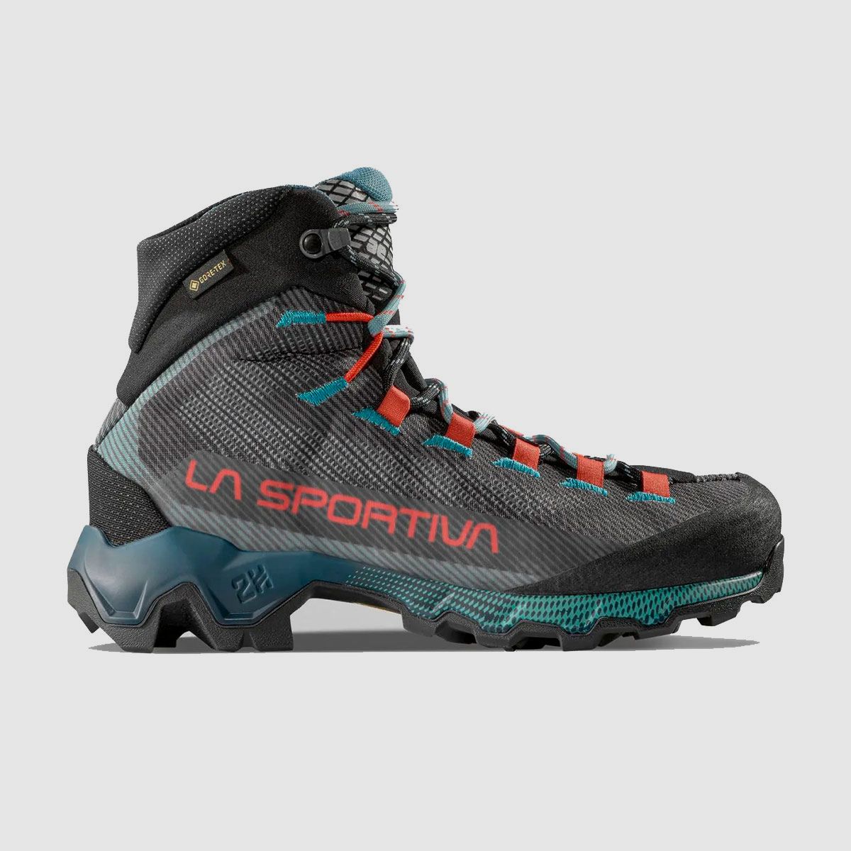 BOOTS – WOMEN – LA SPORTIVA – AEQUILIBRIUM HIKE GTX Carbon/Everglade, image 1 of 2