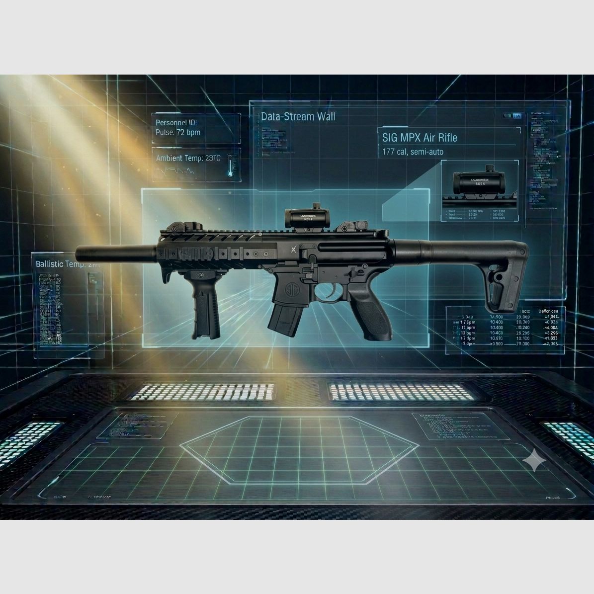 SIG SAUER MPX Carabine Co2 Noir 4,5 mm Diabolo