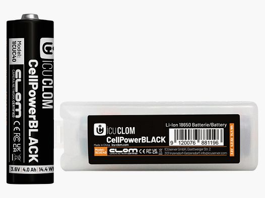 ICU Akku Clom CellPower Black