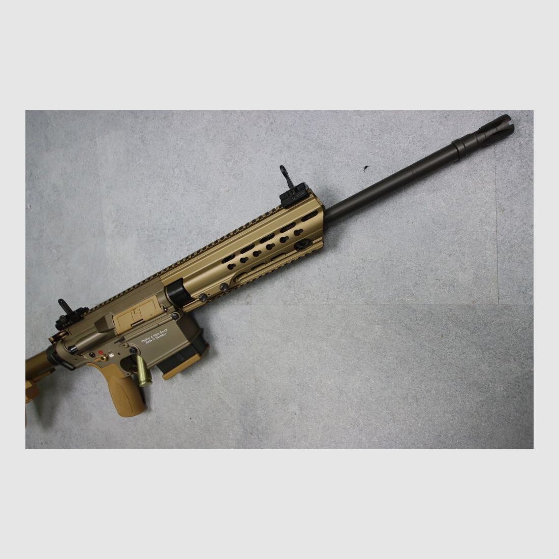 Heckler & Koch MR308, A3-Version, Slim-Line HKey RAL8000 "sandfarbend"