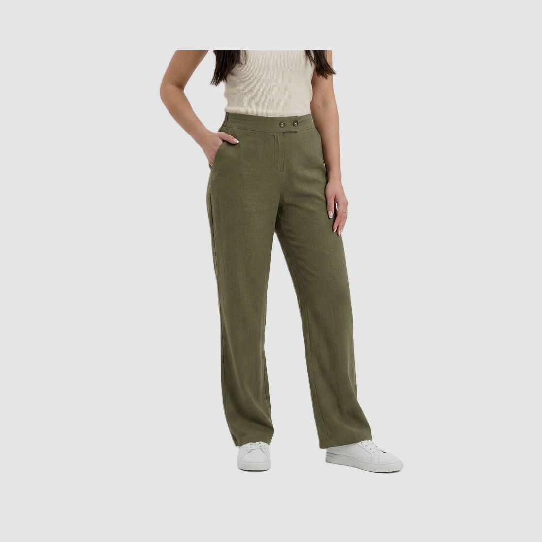 Pantalones de lino para mujer TAURUS, imagen 2 de 60