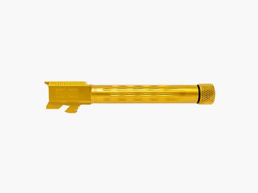 Faxon Barrel G17 GEN5 w/ Pat Flame Flut, 1/10 Twist, 416-R, Stress Relieved, TIN PVD, Target Crowned