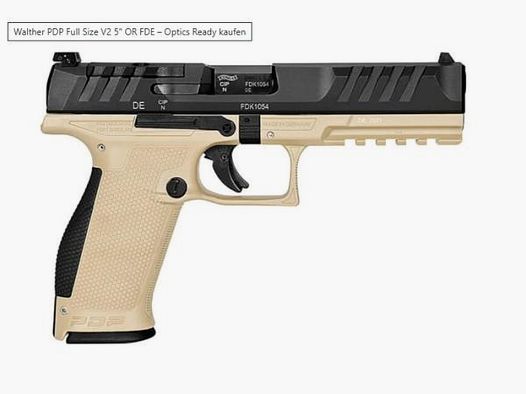 WALTHER Pistol Mod. PDP Full Size OR -5' 9mmLuger FDE