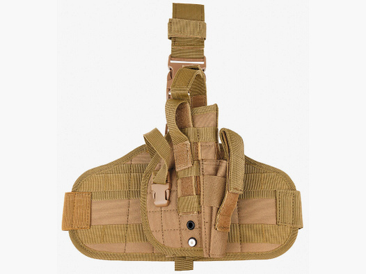 Pistolenbeinholster, MOLLE",rechts, coyote tan"