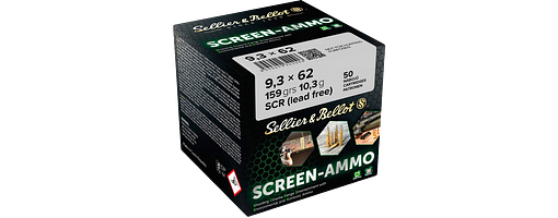 Sellier & Bellot 9,3x62 Screen-Ammo SCR Zink 10,3g/159grs.