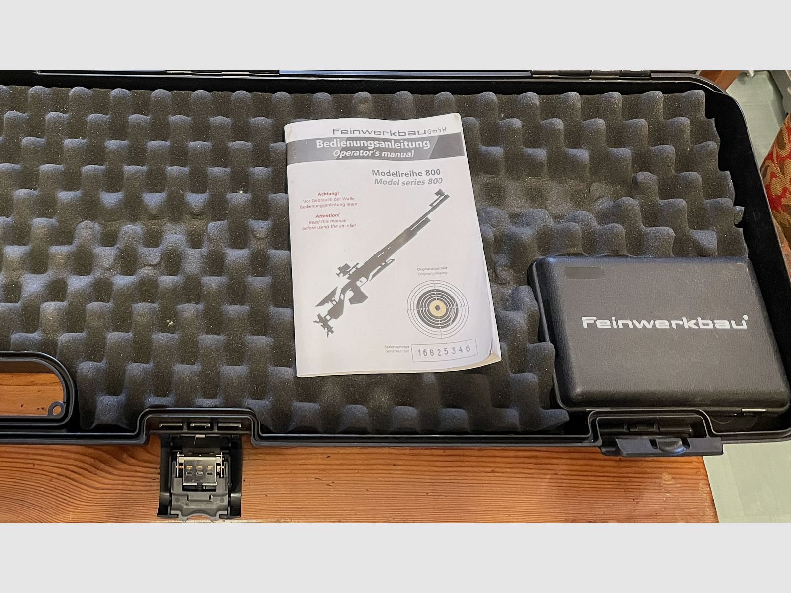 Air rifle Feinwerkbau LG800X support aluminum black