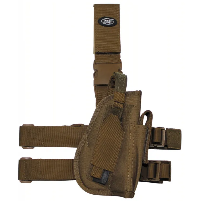 Funda de pierna para pistola - Diestro - Coyote Tan (Beige)