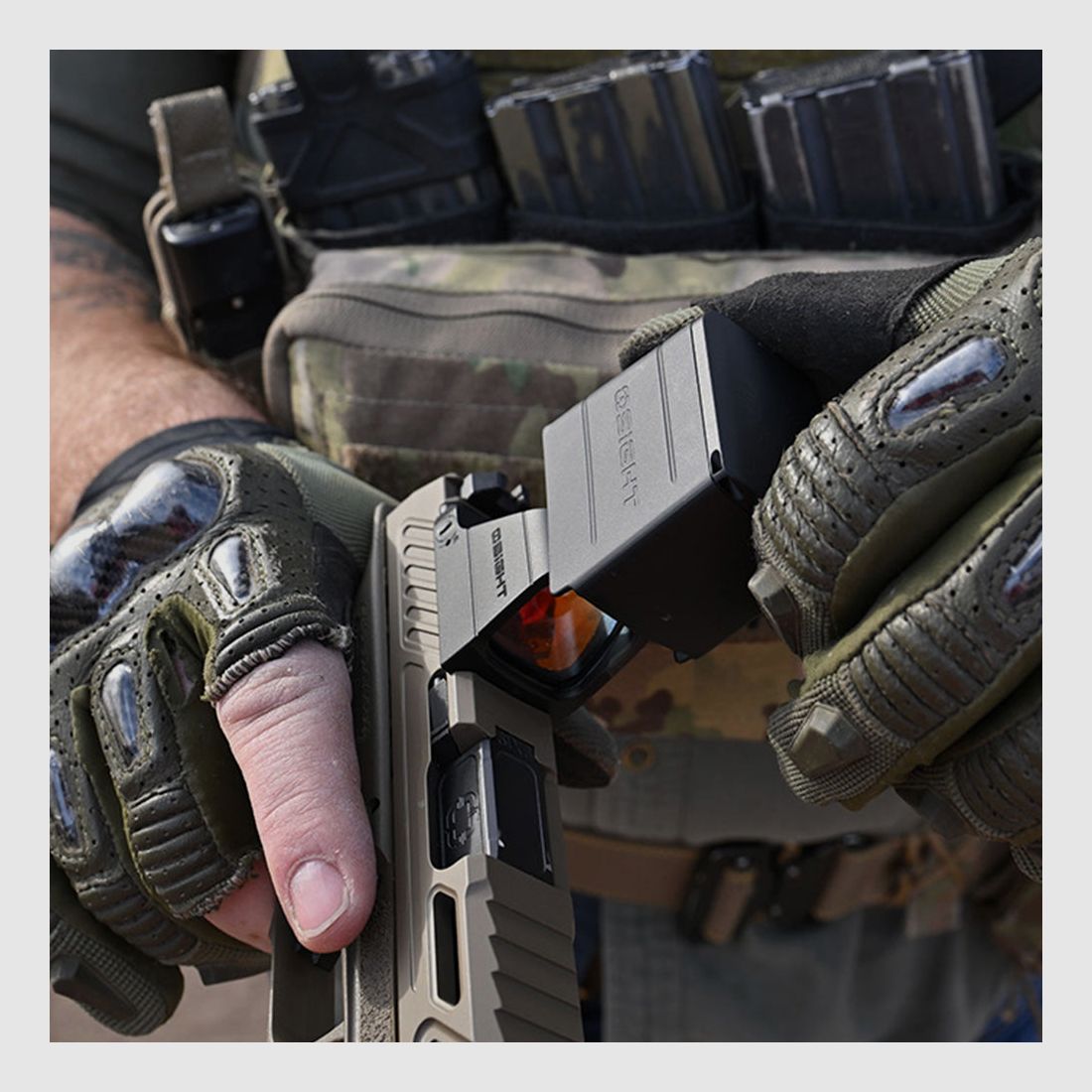 Rotpunktvisier Multi-Retikel OSIGHT X - 3 MOA + 32 MOA mit OAL Gehäuse, Bild 8 von 12