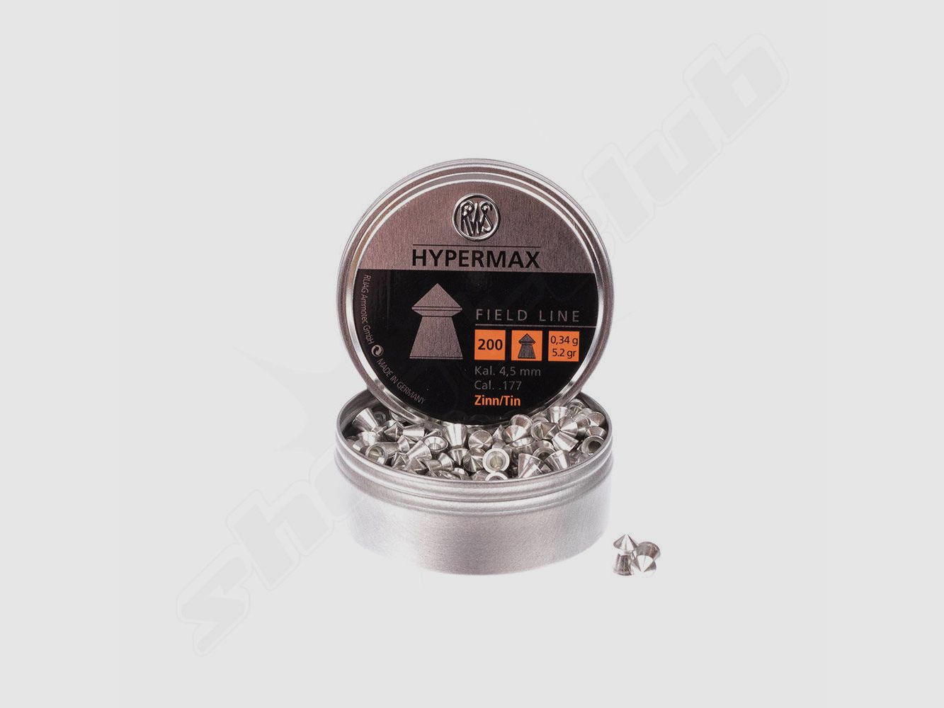 RWS Hypermax Field 0,34g 200St 4,5mmDiabolo
