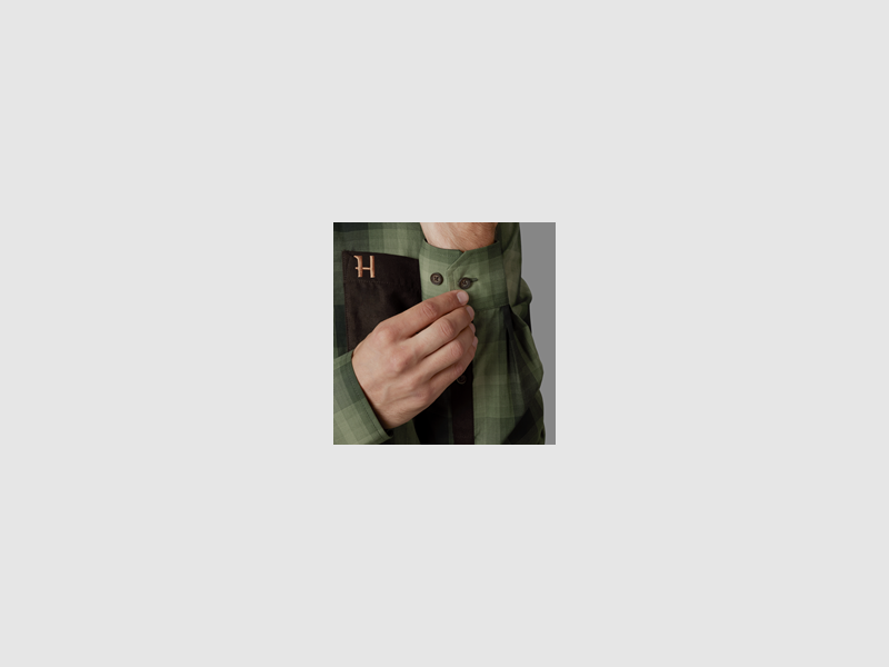 Härkila Akkan Long-Sleeve Shirt – Duffel Green, image 4 of 6