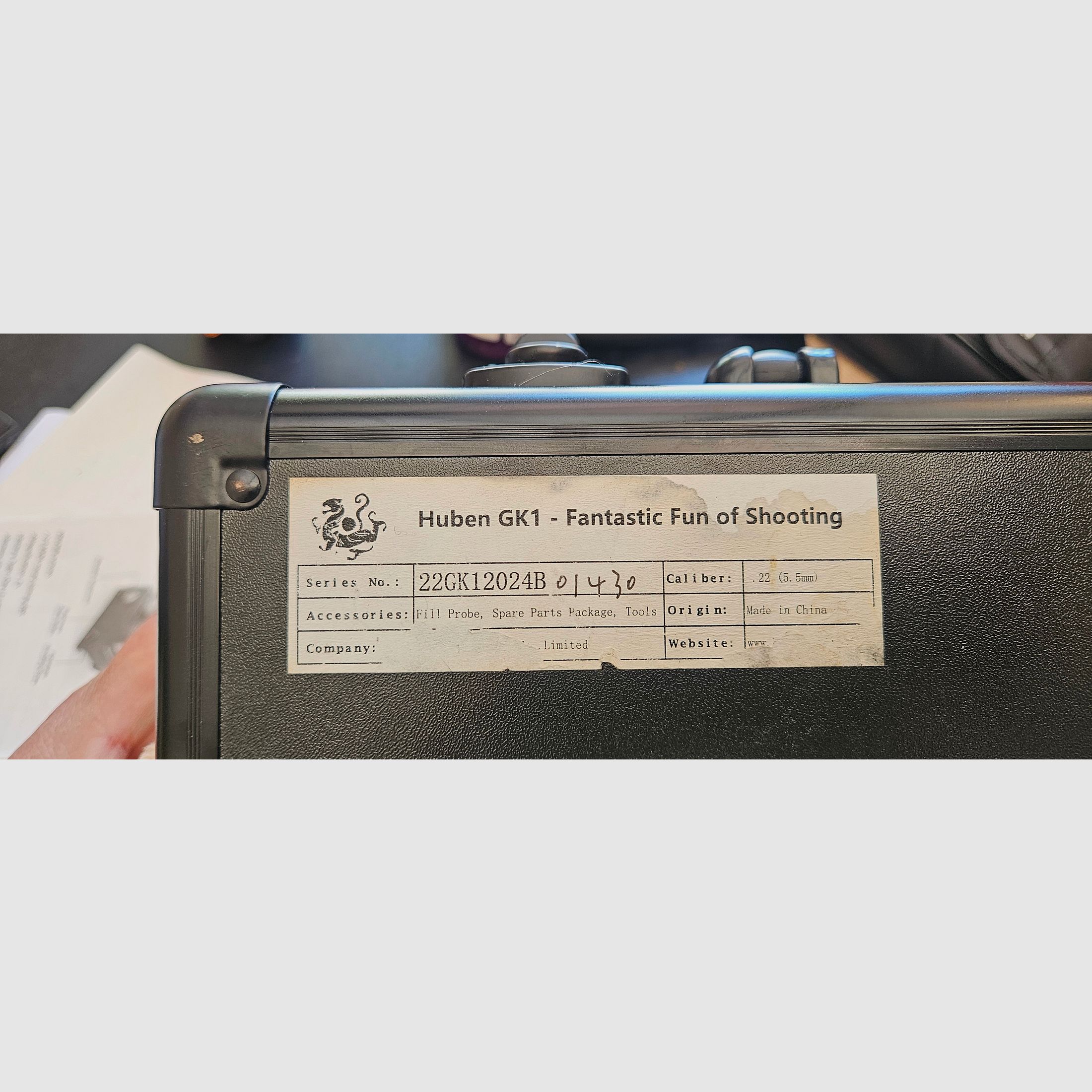 Huben Gk1 van GoGun met accessoires