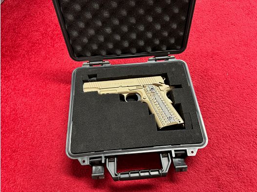 Cybergun 1911er M45A1 Tan Co² GBB 6mm comme neuf avec mallette et emballage d'origine
