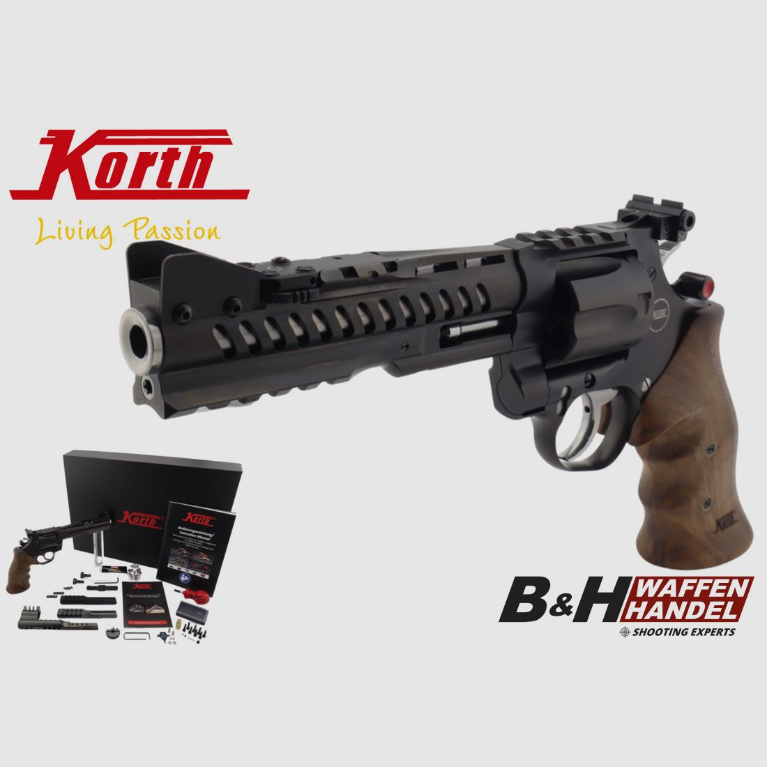 Korth Super Sport GTS inkl. Performance Kit 6" Revolver Sportrevolver Made in Germany