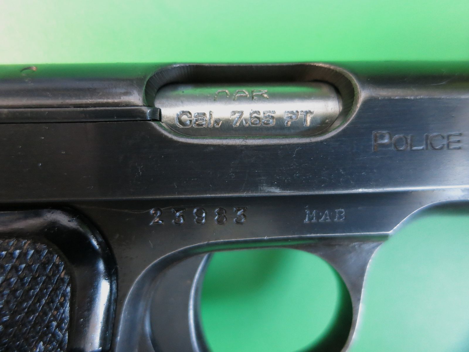 MAB (Manufacture d'Armes de Bayonne) Brevet Modele "D" Police d' Etat, Typ 2, 7,65 mm -Sammlerwaffe   #3