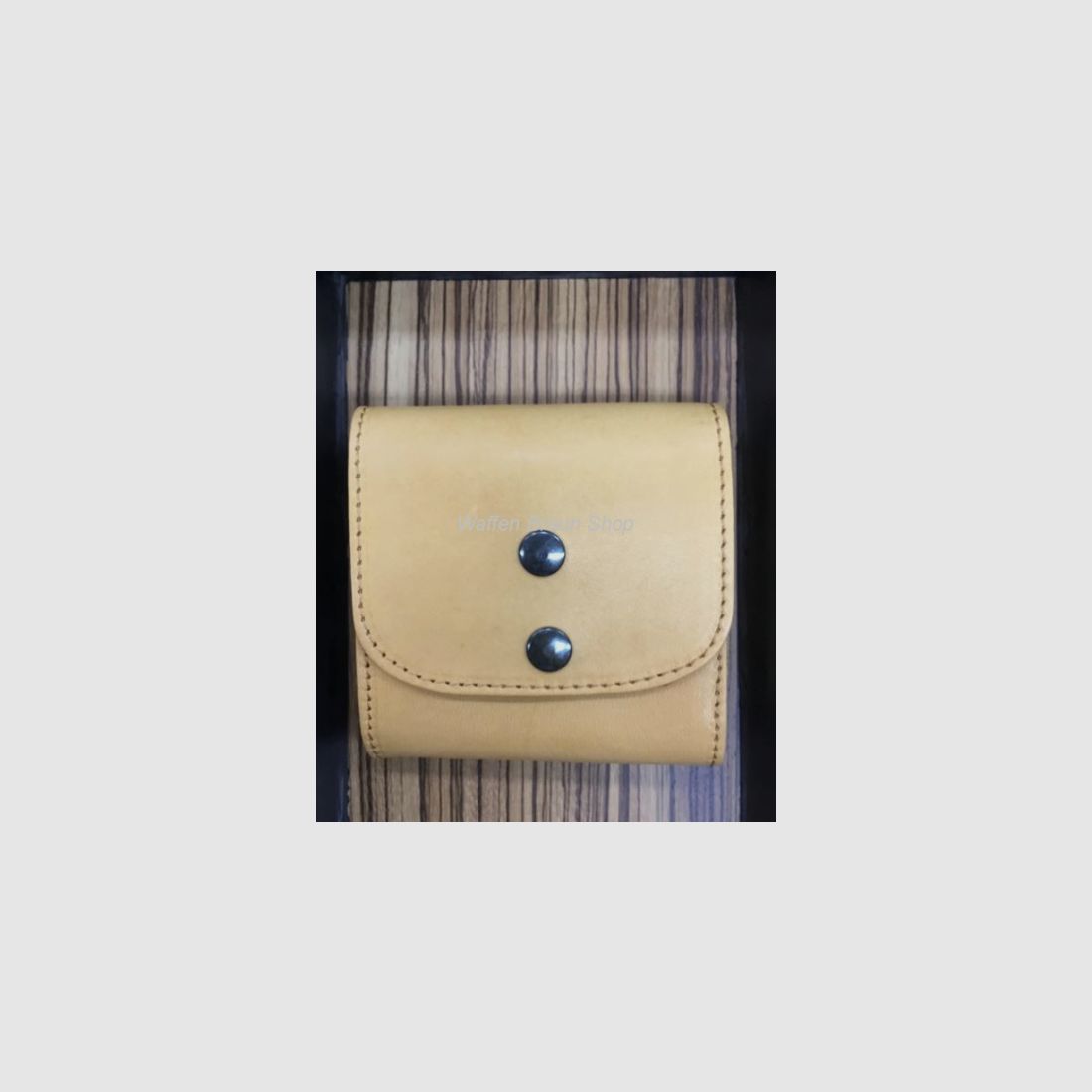 Fritzmann Patronenetui aus Vollrindleder für 10 Kugelpatronen