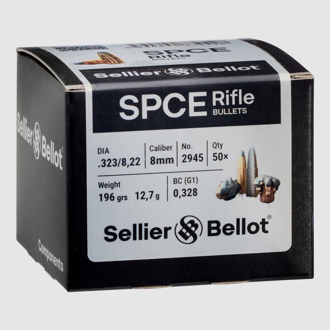 Sellier & Bellot Bullets Sellier & Bellot .323 Tlm CE 12.7g/196grs., image 2 of 4
