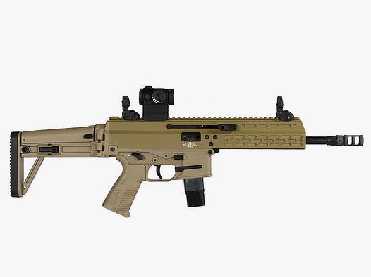 B & T APC9 Sport DE with MBT fixed stock, Coyote