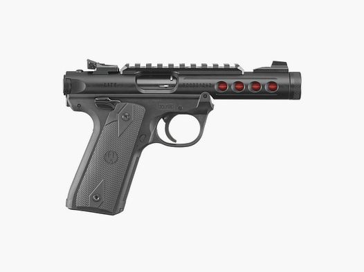 Ruger MARK IV 22/45 LITE .22 LR 4,4"/11,18CM ZWART ANODISEERD 1/2"-28