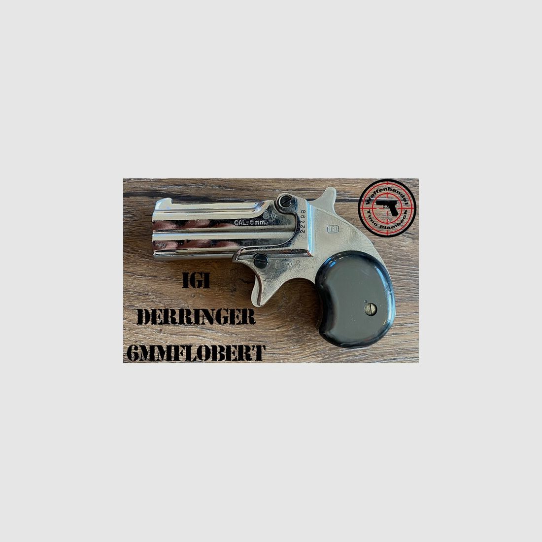 Einzellader-Pistole  IGI  Derringer  im Kaliber 6mm Flobert