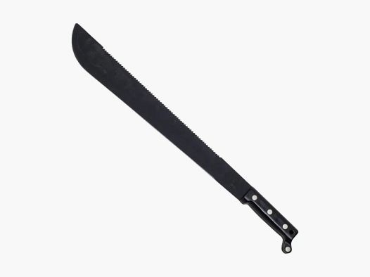 Military machete with saw and blade sharpener