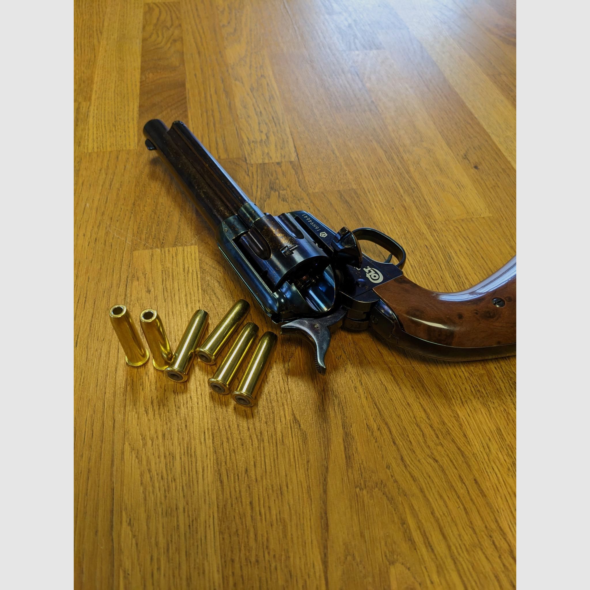 Colt Single Action Army 45 bleu revolver CO2 calibre 4,5 mm BB Peacemaker *défectueux*