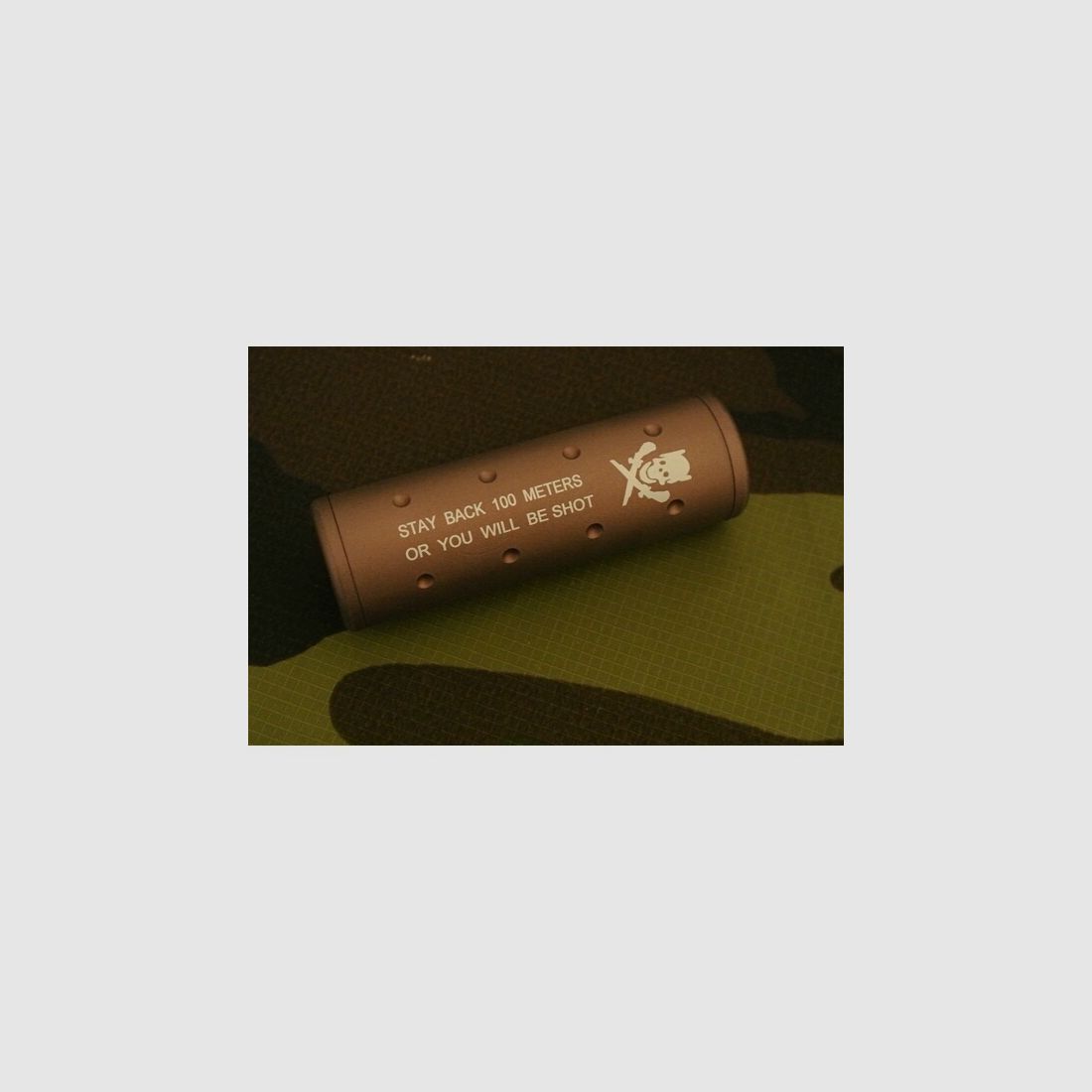 BIG DRAGON 100x30 Stubby Silencer CW/CCW Stay back 100 Meter or You will de Shot Schalldämper