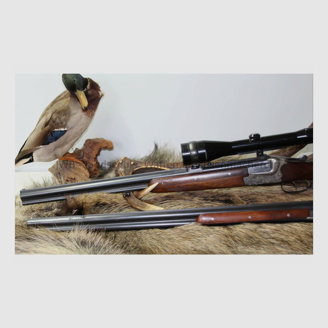 Merkel Bockbüchsflinte mit Bockdoppelflinten-Wechsellauf und variablem Zeis 12/70;7x57R