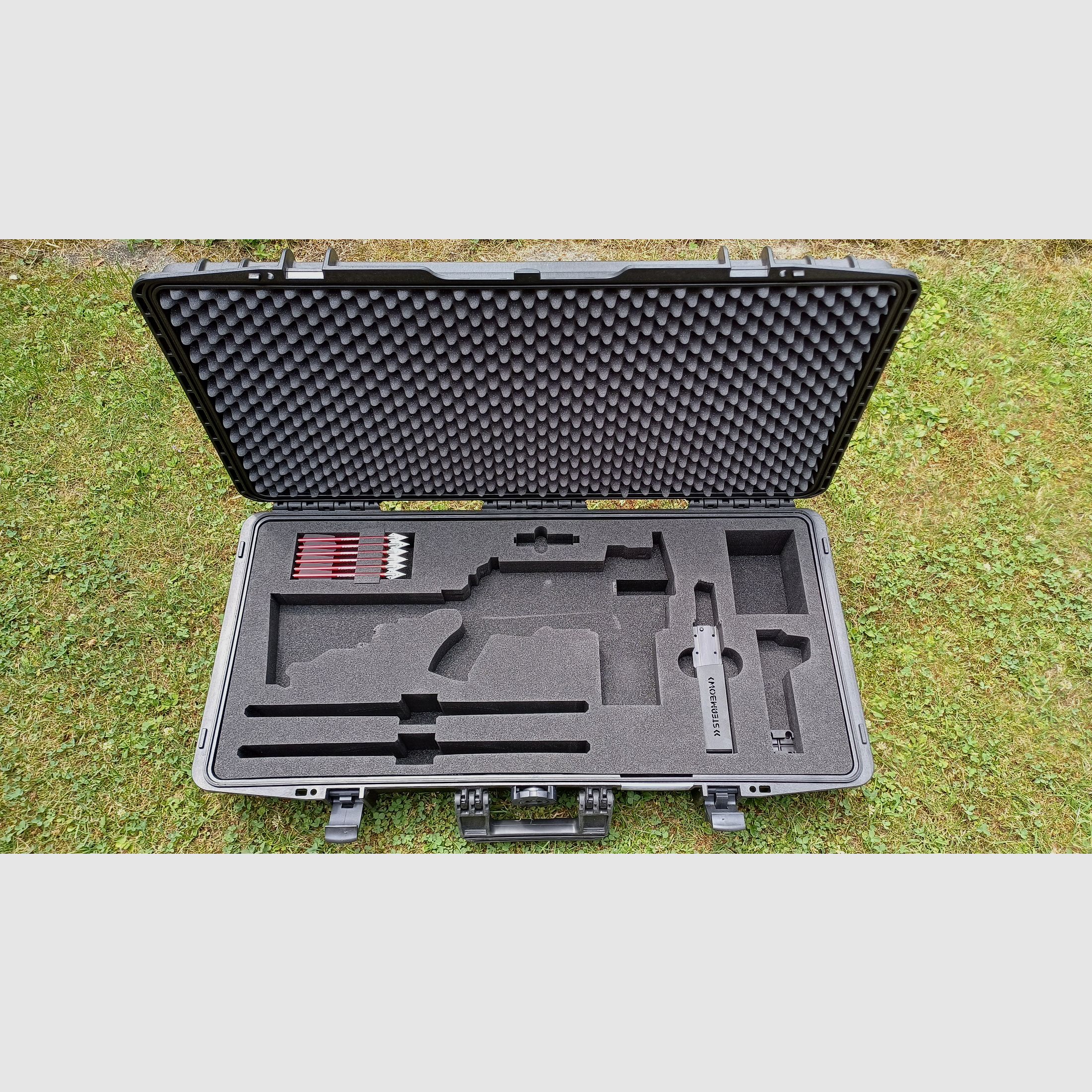 Steambow Stinger AR6 Special Edition Koffer mit Jagdbolzen 