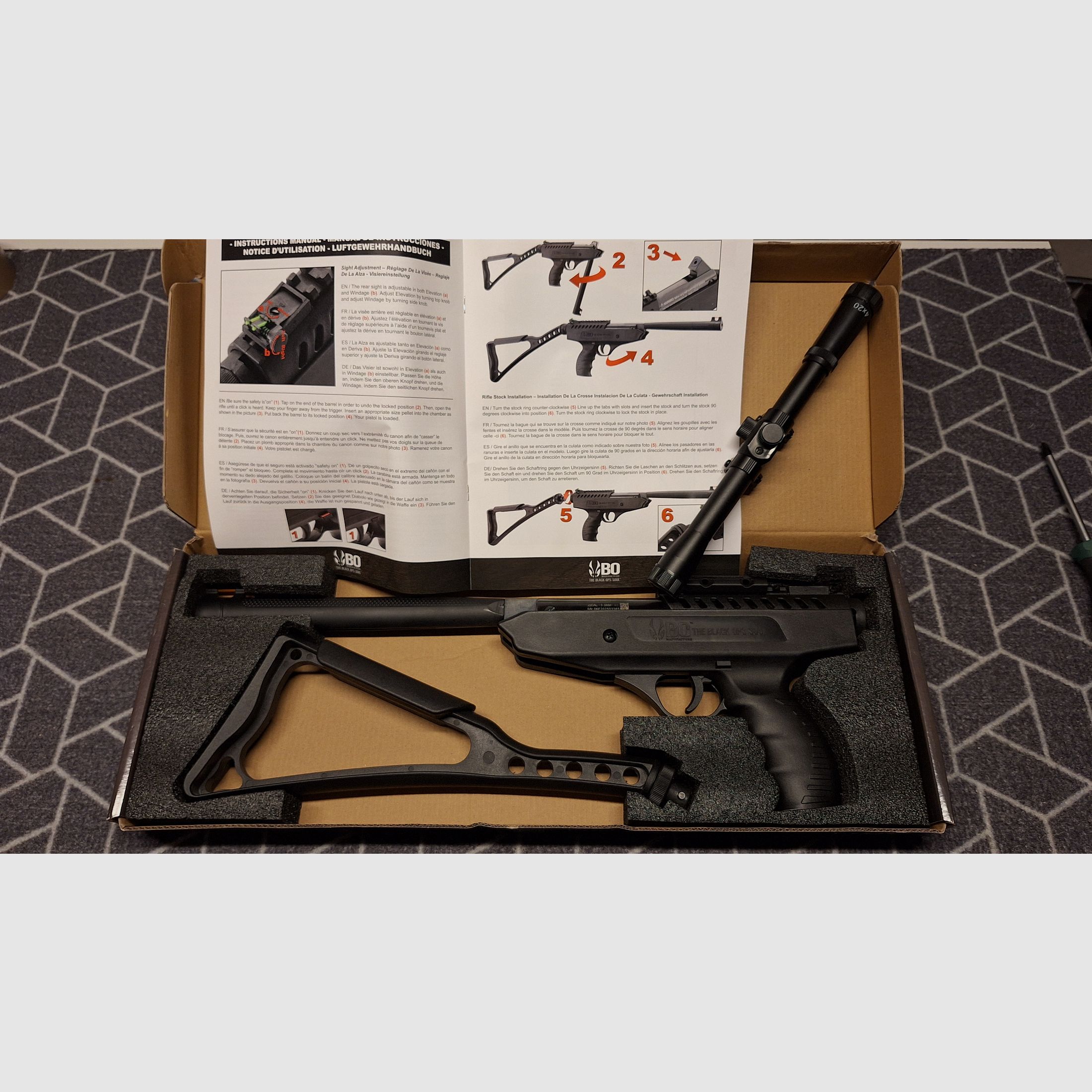 Black Ops Langley ProSniper - 5.5mm - Pistolenkarabiner 