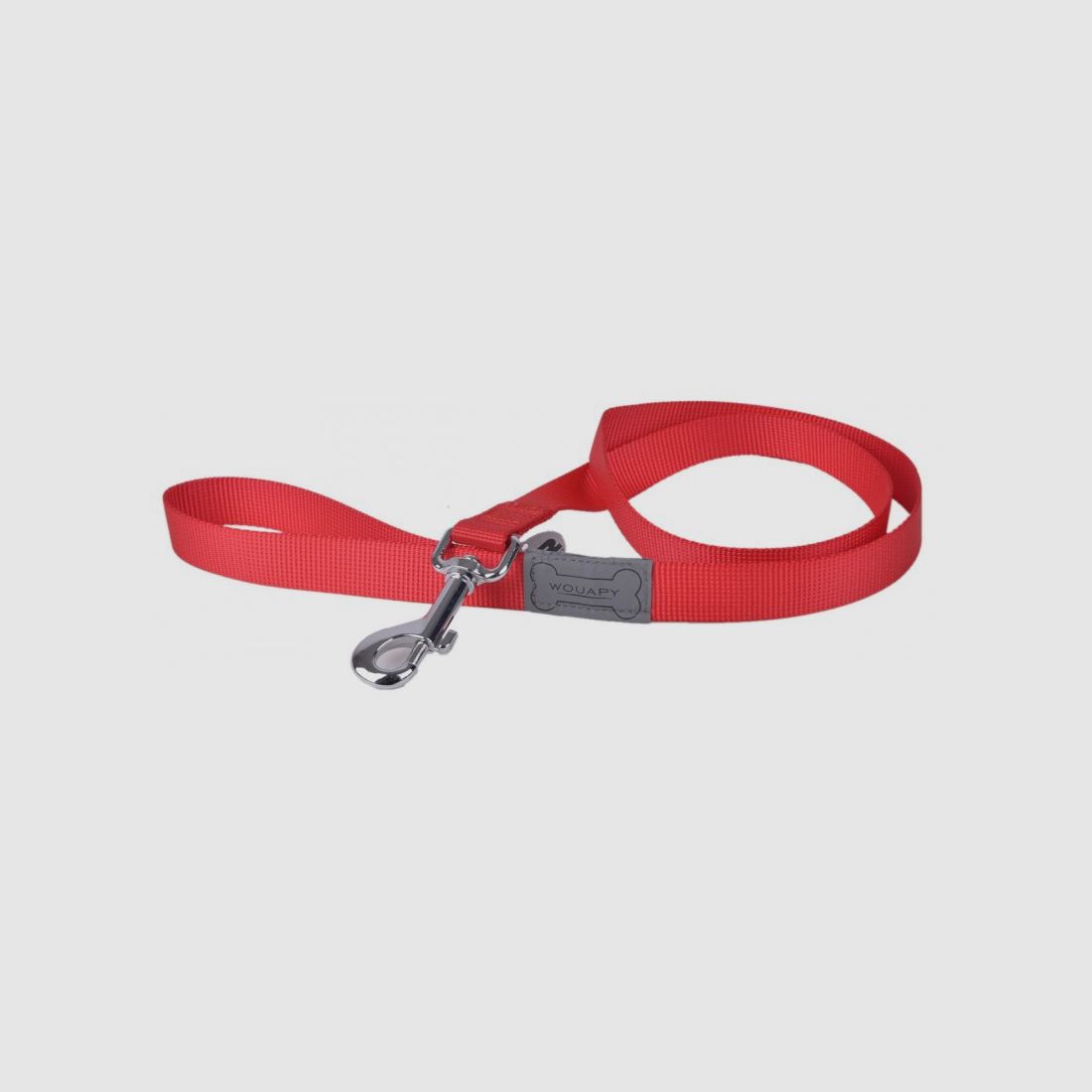 Wouapy Hundeleine Basic Line 25mm x 100cm Schwarz