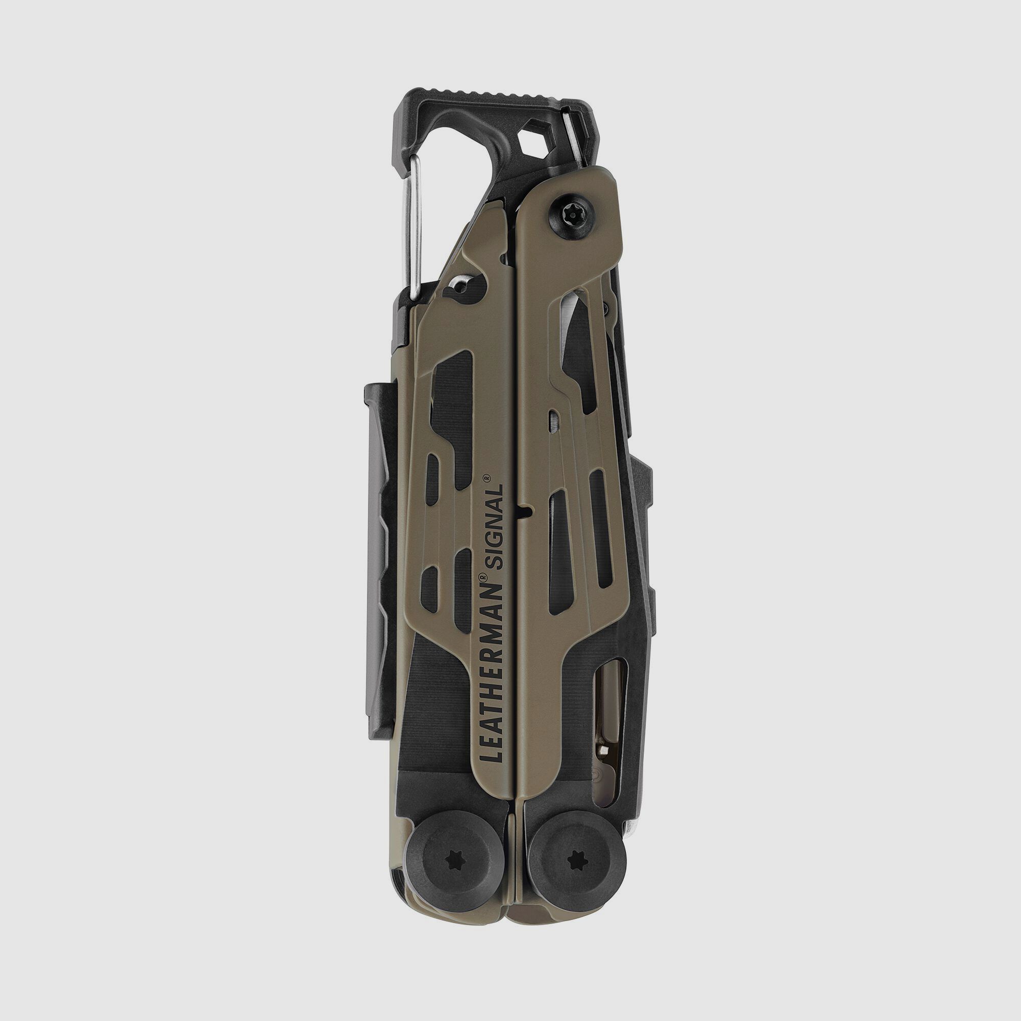 Leatherman SIGNAL Coyote Tan, Molle Holster, Schwarz, L