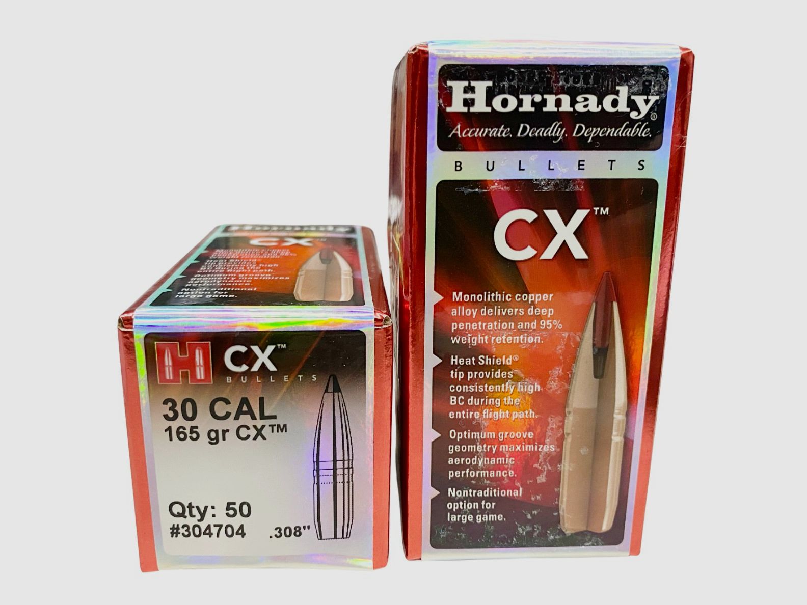 Plomos Hornady Cal.30 CX 165gr