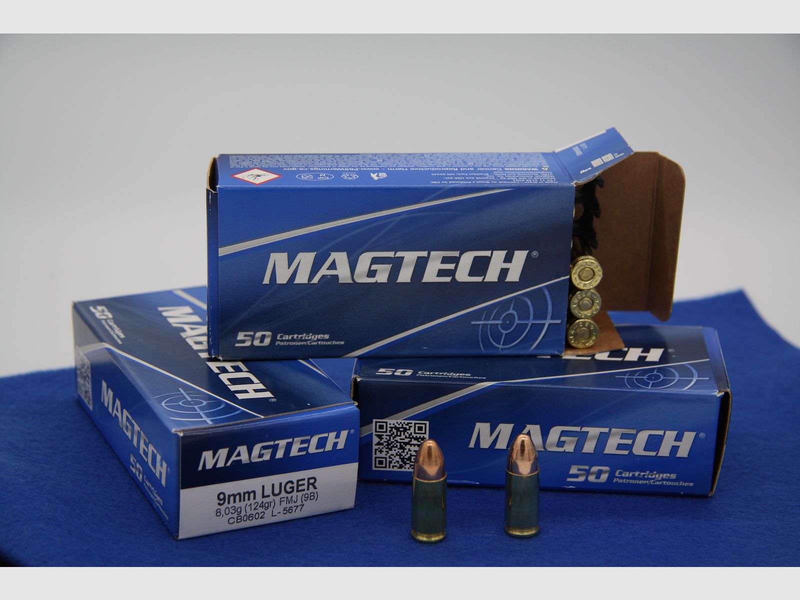 Magtech 9 mm Luger 8,0 g/124 grs.  1000 Schuss