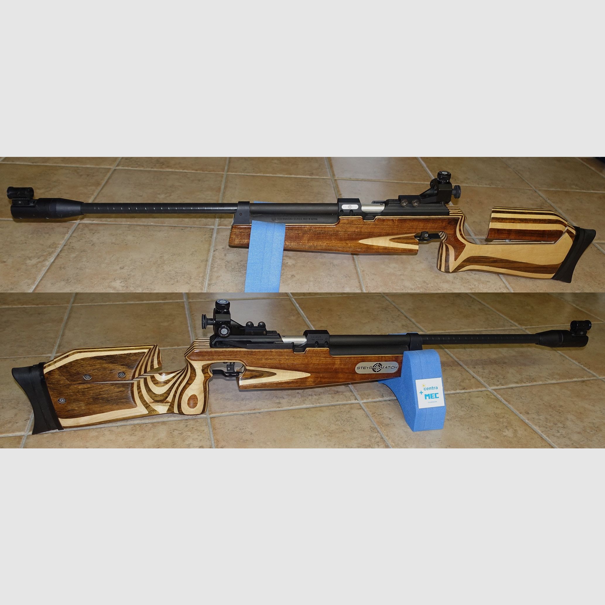 Steyr Matchgewehr LG 91 + Kartusche + Fülladapter