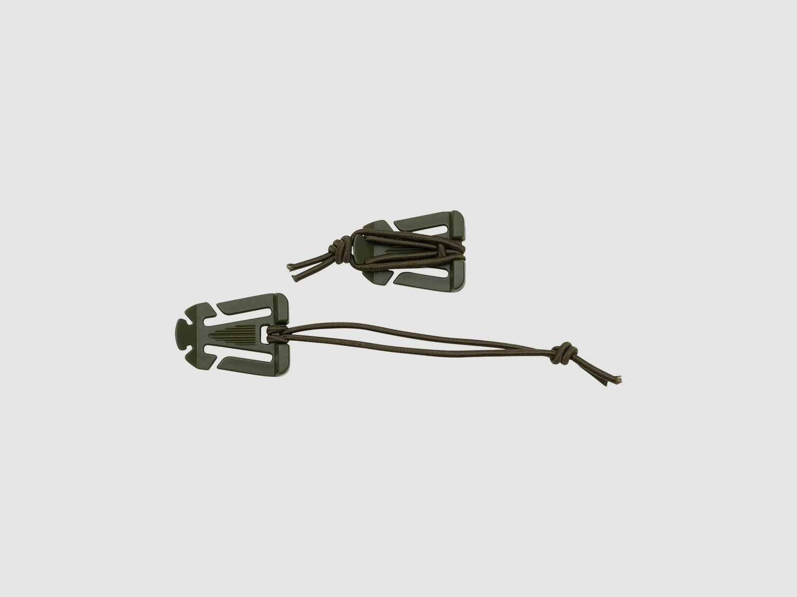 MFH MFH Clip mit Gummiband Molle 2er Pack oliv