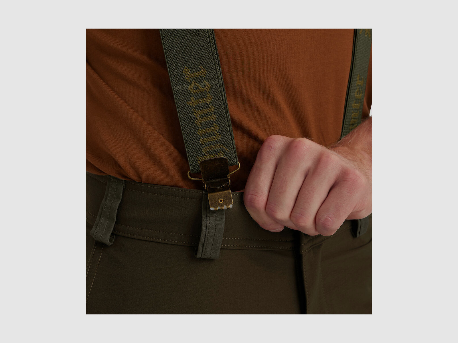 DEERHUNTER Logo Hosenträger mit Clipse