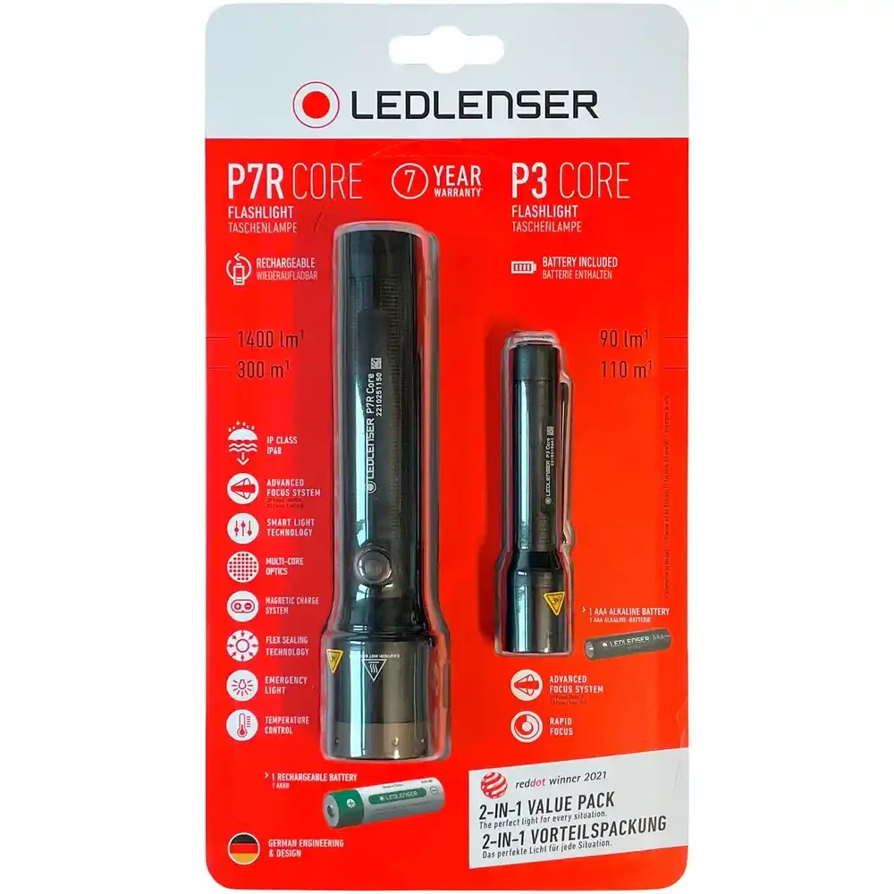 Ledlenser P7R Core und P3 Core – Set