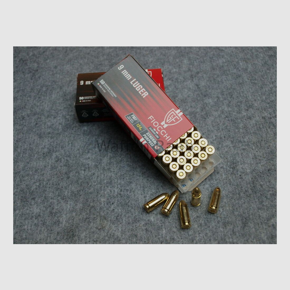 Fiocchi 9mmLuger Fiocchi 9mmLuger FMJ 124grs.
