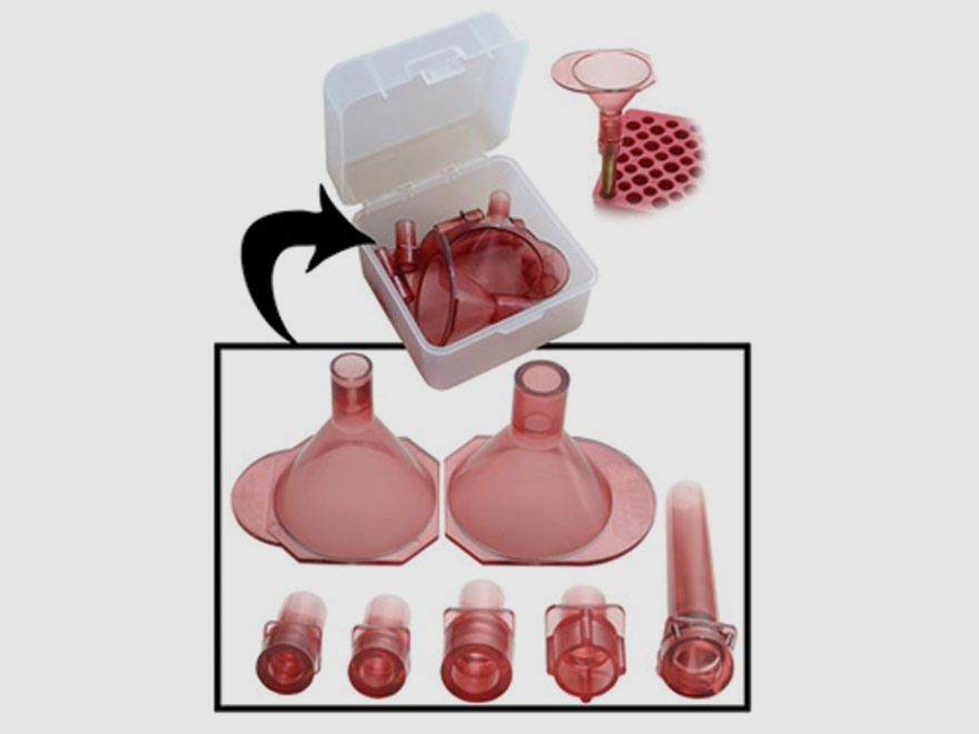 MTM Powder Funnel Set AF7 red for .17 - .45