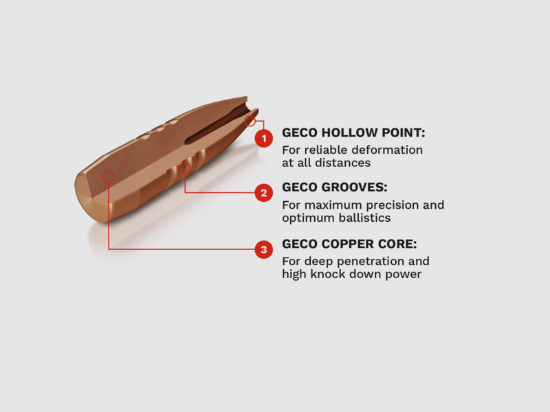 Geco STAR .30-06 Sprgf. 10,7g 165gr sans plomb