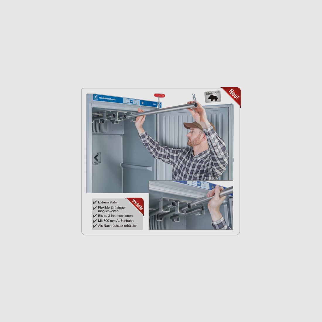 Landig Flex – Rohrbahnsystem für Neugeräte, Bild 3 von 3