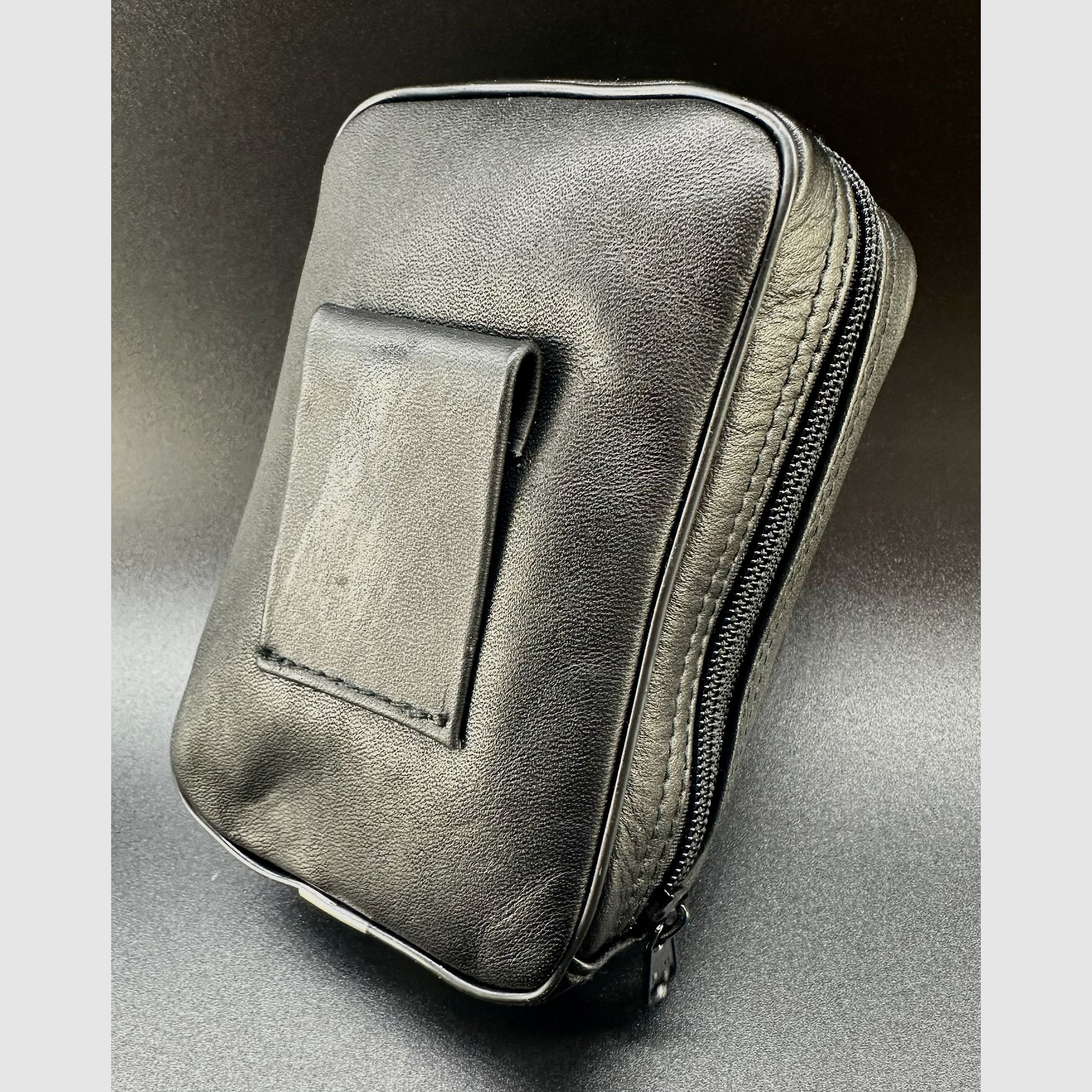 kleine schwarze Docter Tasche Fernglastasche Innenmaße 11,5 x 4 x 7cm