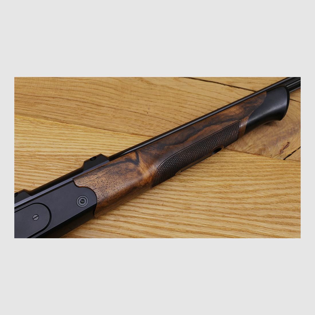 Blaser K95 Kipplaufbüchse / Black Edition / 6,5 Creedmoor / 52cm Lauf, lange Seitenplatten / HK 8 matt / Goldener Verschlussblock & Abzug / TRAUMWAFFE!