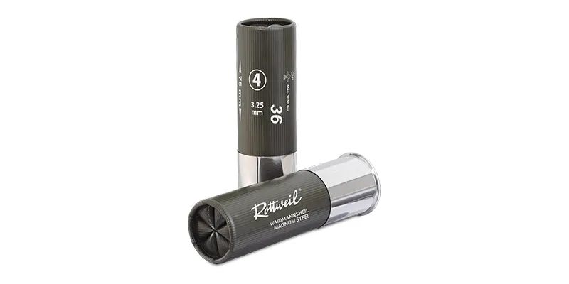 ROTTWEIL Waidmannsheil Magnum Steel 12/76 Cartuccia da Fucile 36g Nr. 5, immagine 3 di 3