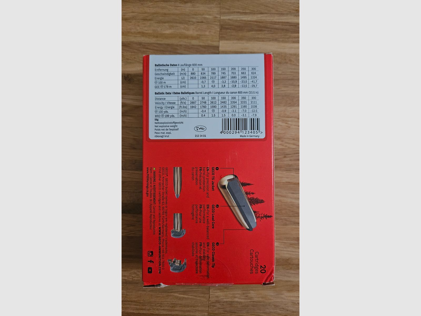 Municja myśliwska GECO Softpoint w .243 Win o wadze 6,8 g 105 gr