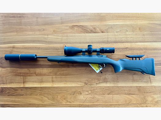 Sako 90 Finnlight Schwarz .308Win LL51cm mit Schalldämpfer Stalon X108