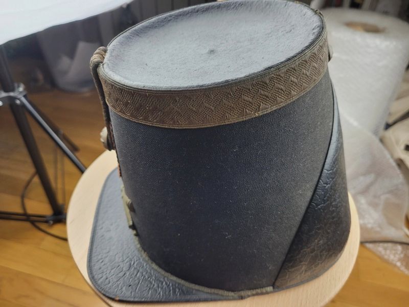 Hermoso Shako de Oficial de Artillería – Modelo 1846 Período de la 2ª República – Alrededor de 1848/1852 – Modelo raro – TBE, imagen 7 de 13